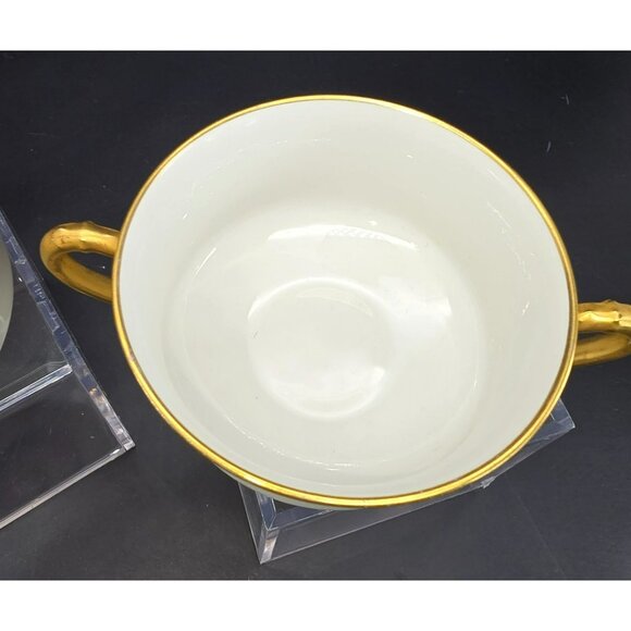 Vintage Haviland Limoges French White and Gold Set China CM2121 - Picture 5 of 7